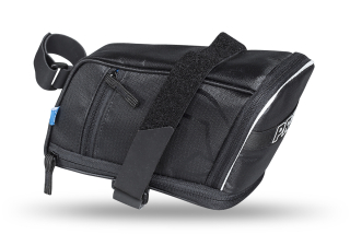 PRO podsedlová brašna MAXI PLUS, upevnění popruhem, 1,5-2l objem, černá