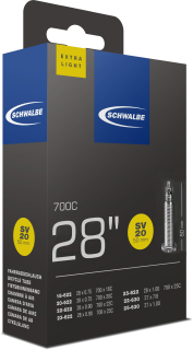 SCHWALBE duše 28. 700C SV20 EXTRALIGHT 18/25-622/630 50MM
