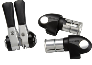 SHIMANO řad páčka DURA-ACE SL-BS79 pár 2/3 rychl x 10 rychl BAR END typ HITECH šedá