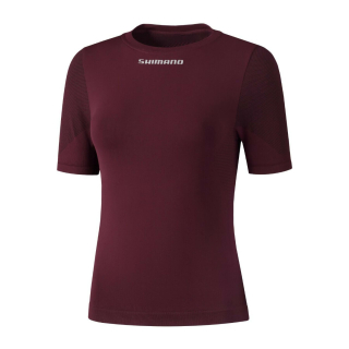 SHIMANO VERTEX W funkční tričko s krátkým rukávem, dámský, zinfandel, S-M