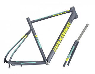 rámový set Maxbike Road 510mm + vidlice Al šedá