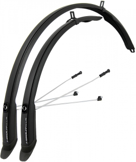blatníky 28" Simpla UBIQUIT 45 LONG černo-černé set