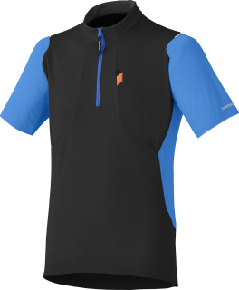 SHIMANO Touring dres, černá/modrá, M