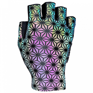 rukavice Supacaz SupaG Clarino Short - Oil Slick Reflexive M