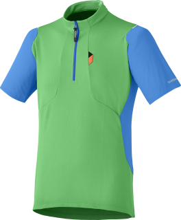 SHIMANO Touring dres, zelená, XL