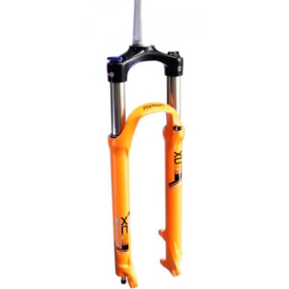 vidlice Suntour XCR32 LO Coil 29 Disc, 100mm, Tapered, oranžová