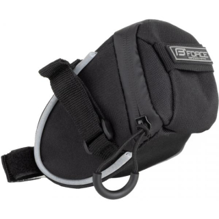 brašna podsedlová FORCE JET suchý zip,černá M