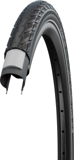 SCHWALBE plášť DELTA CRUISER PLUS, 37-622, 28 x 1.40, PunctureGuard TwinSkin, 775 g, černá-reflexní