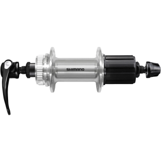 SHIMANO nába zadní MTB-ostatní FH-QC400-HM OLD 135 mm 8/9/10 rychl 36 děr kot / CL stříbrná RU: 173