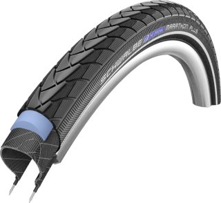 SCHWALBE plášť MARATHON PLUS,47-622,28x1.75,SmartGuard,E-50,Tube,drát,1100g,černá/reflex