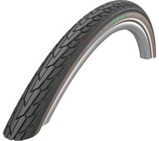 SCHWALBE plášť ROAD CRUISER,42-622,28x1.60,700x40C,K-Guard,Tube,drát,705g,černá/hnědá/reflex